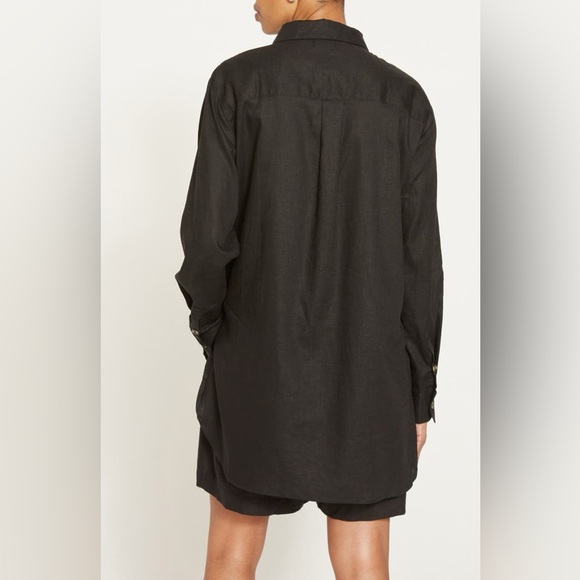 Universal Standard High-Low Dawn Stretch‎ Linen Tunic - Picture 4 of 10